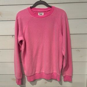 FEAT Clothing Blanket Blend Fleece Crew Pullover
Sweatshirt PINK S